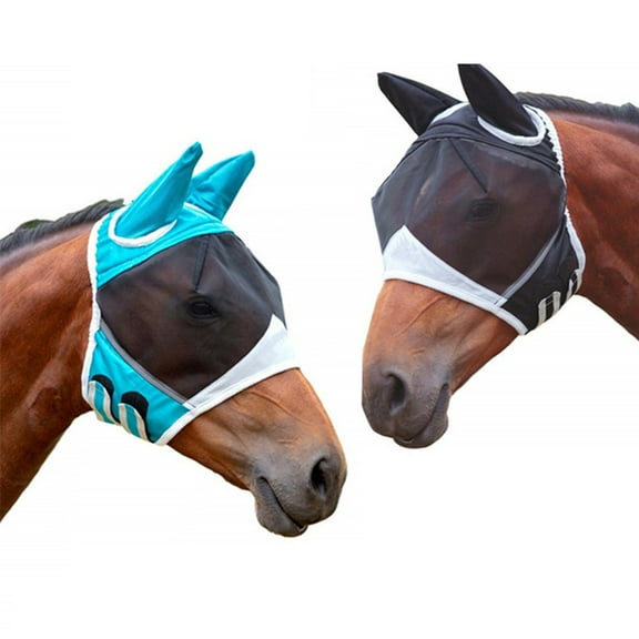 SPRING PARK Breathable Mesh Horse Anti-Mosquito Mask Horse Head Cover Anti Fly Breathable Mask