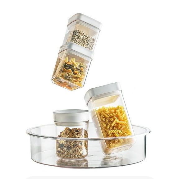 SPRING PARK Cabinet Organizer Kitchen Cabinet Organizers and Storage,Turntable Storage Container for Kitchen Cabinet, Pantry, Refrigerator, Countertop Food Safe