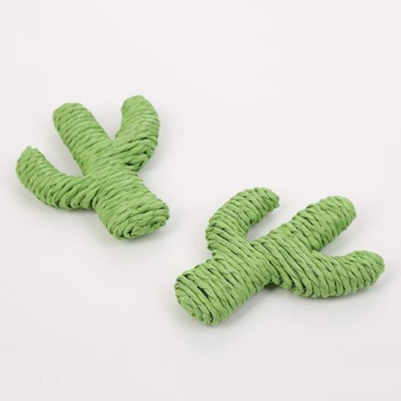 SPRING PARK Cactus Cat Scratching Post with Toy Ball, Green