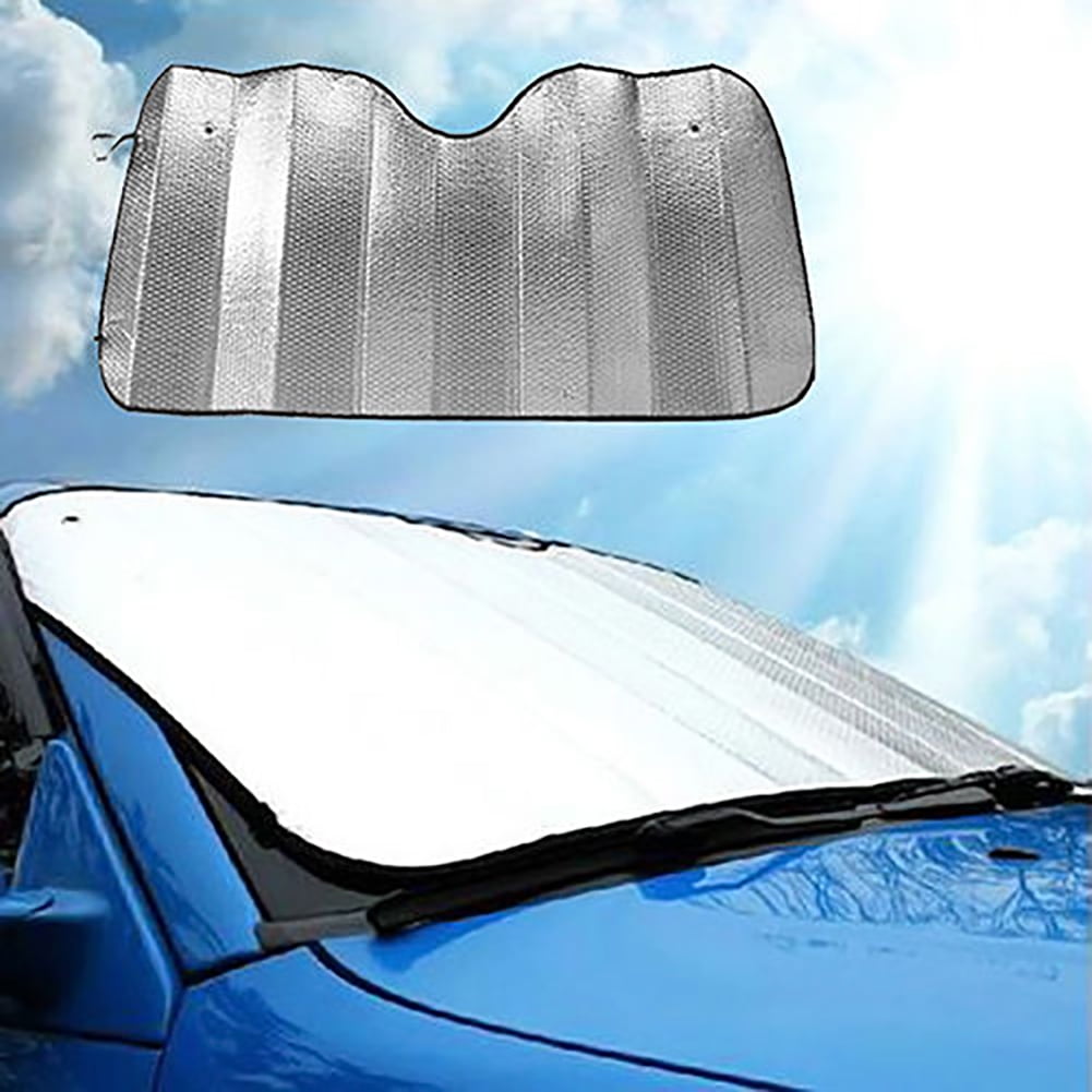 SPRING PARK Car Sunshade Front Windshield Anti-UV Shield Sun Shade Visor  Aluminum Foil Cover 