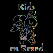 SPRING PARK Cartoon Kids on Board Reflective Car-Styling Vehicle Decals Sticker Decoration