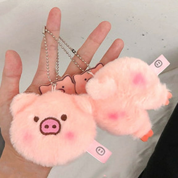 SPRING PARK Cartoon Pig Design Plush Stuffed Doll Bag Sweater Brooch Pin Pendant Decoration