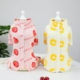 thumbnail image 1 of SPRING PARK Cartoon Print Dog Jacket Girl Puppy Clothes Hair Shedding Cover Doggie Oneies Cat Casual Doggy Cotton Four-legged Coat for Autumn, 1 of 7
