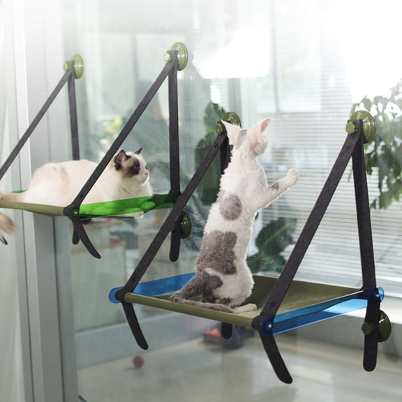 SPRING PARK Cat Bed Window Mounted Pet Sunshine Bed Conservatory Wall Hammock Perch Cushion