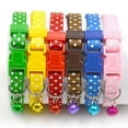 thumbnail image 1 of SPRING PARK Cat Collars Polka Dot Print- Super Soft Nylon Cat Collar – Pet Collars - Colorful Adjustable Safety Kitten Collars with Bell, 1 of 6