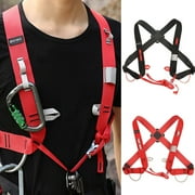 SPRING PARK Chest Shoulder Girdles Safety Adjustable Harness Ascending Decive Back Support Belt