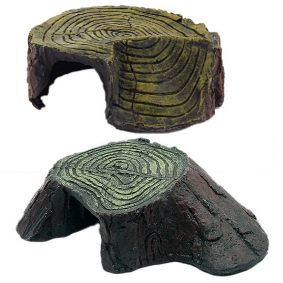 SPRING PARK Climbing Platform Resin Pet Reptile Hide Cave Tortoise Terrace Fish Tank Landscaping Ornaments