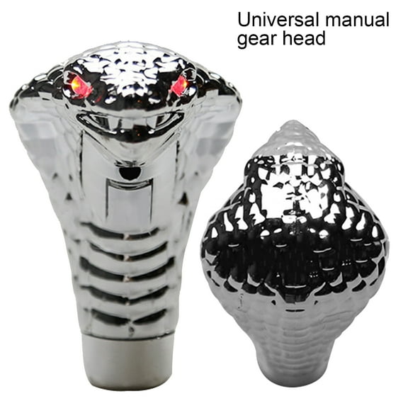 SPRING PARK Cobra Snake Designed Universal Car Manual Gear Shift Knob Stick with LED Lamp