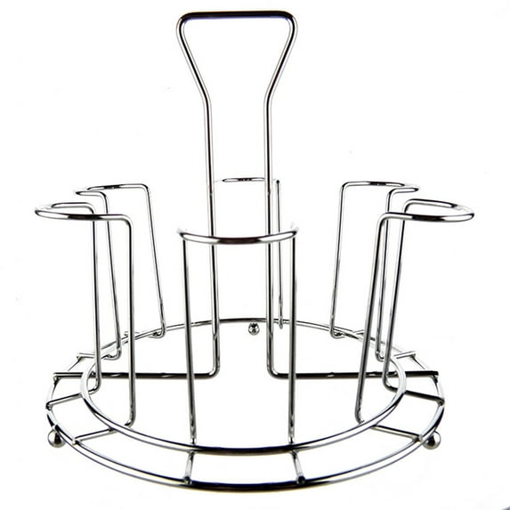 SPRING PARK Coffee Mug Holder, Stainless Steel Coffee Cup Holder Easy to Hang Beautiful Decoration Mug Rack Hooks