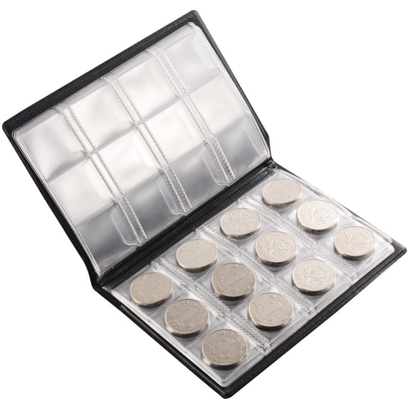 SPRING PARK Coin Albums 10 Pages 120 Pockets Coin Holder Collection Storage Collecting Money Penny Pockets Album Book Sleeves