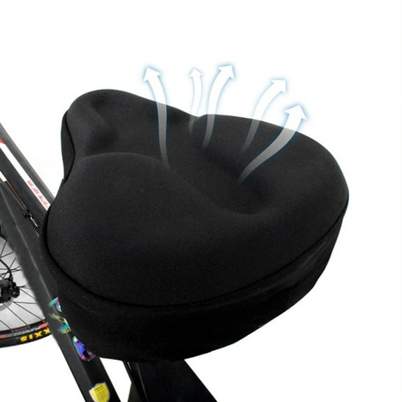 SPRING PARK Comfort Wide Big Bum Soft Silicone Cruiser Bike Saddle Cover Bicycle Seat Air Cushion Pad