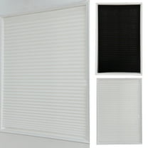 SPRING PARK Cordless Blackout Fabric Cellular Window Shade, White 60cm x 180cm