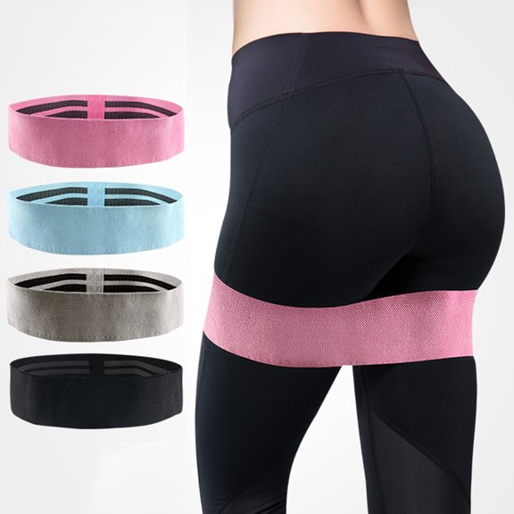 SPRING PARK Cotton Resistance Bands Set for Women Butt and Legs, Exercise Workout Elastic Bands for Booty, Yoga Working Out, Wide Circle Non-Slip Resistance Band