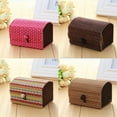 thumbnail image 1 of SPRING PARK Creative Bamboo Wooden High Capacity Case Cute Jewelry Box Storage, 1 of 7