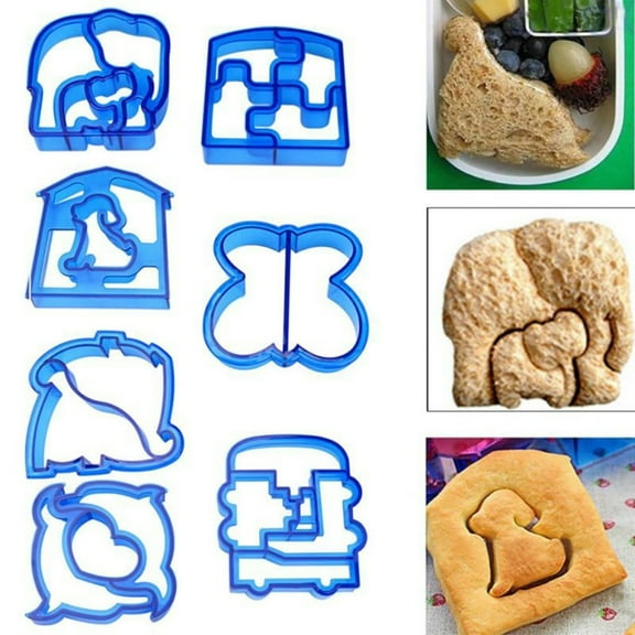 SPRING PARK Cute Animal Silicone Cutter Cookie Biscuit Mold Sandwich Baking Tools