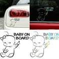 thumbnail image 1 of SPRING PARK Cute Baby on Board Car SUV Vehicle Reflective Warning Sign Decals Sticker Decor, 1 of 6