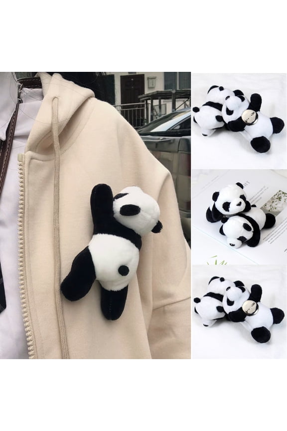 Cute Panda Enamel Pin Cartoon Animal Bear Brooch Denim Jackets Lapel Pin