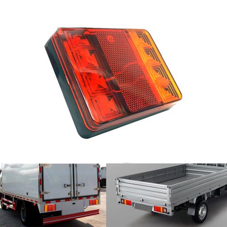 SPRING PARK DC 12V 24V 8 LEDs Waterproof Car Truck Rear Warning Tail Light Trailer Lamps