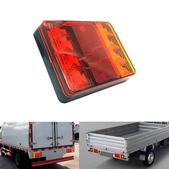 SPRING PARK DC 12V 24V 8 LEDs Waterproof Car Truck Rear Warning Tail Light Trailer Lamps
