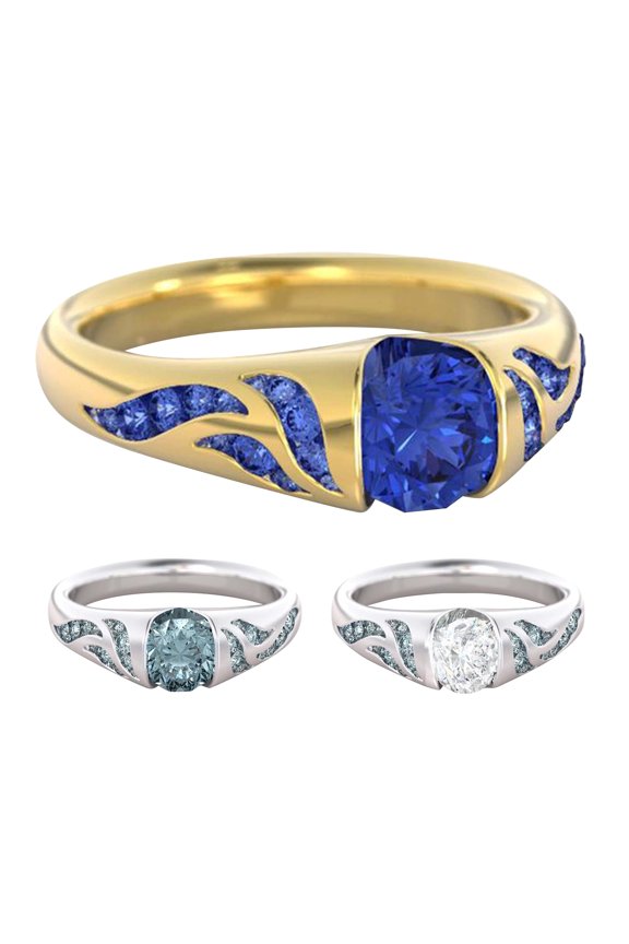 Delicate Wedding Ring Alloy Zircon Stone Fashion Jewelry For Women