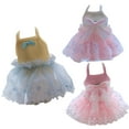 thumbnail image 1 of SPRING PARK Dog Princess Dresses Puppy Bow Knot Dress Pet Tulle Dresses Embroidery Pattern Mesh Puppy Dog Princess Summer Dresses for Small Medium Cat Puppy Dog, 1 of 7
