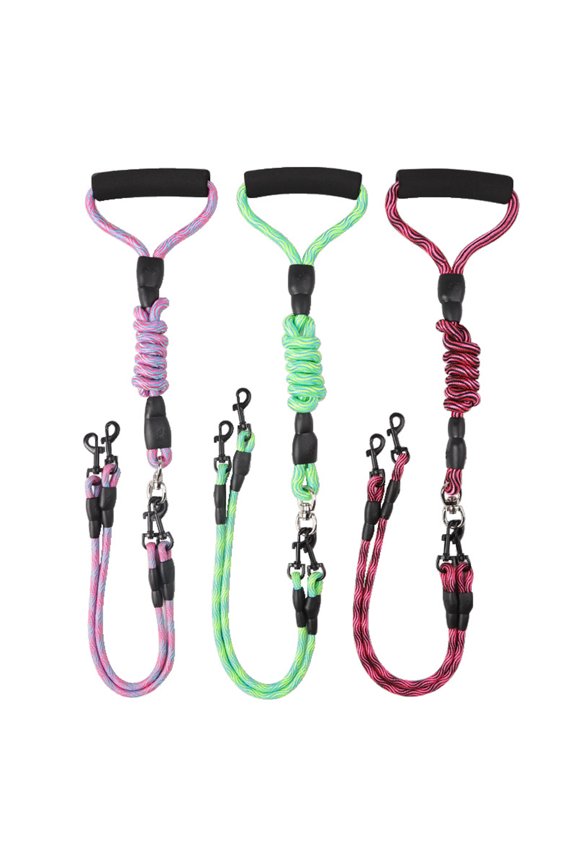 Dog Rope Wave Pattern Traction Rope Detachable Walking Pet Collar Tractio Nylon Traction Belt