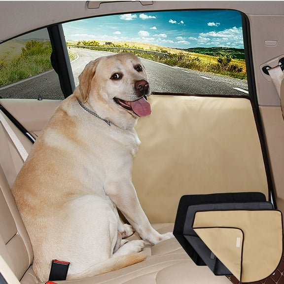 SPRING PARK Dog Seat Cover Back Protector Car Hammock for Pets - Waterproof Scratchproof Soft Durable Against Dirt and Fur for Cars Backseat