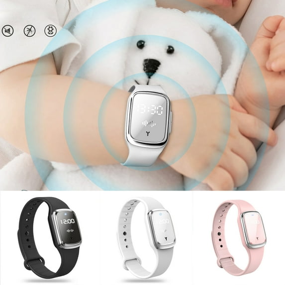 SPRING PARK Electronic Mosquito Repellent Bracelet USB Rechargeable Smart Electronic Anti Mosquito Watch Indoors and Outdoors Wristband Band