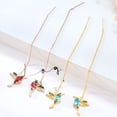 thumbnail image 1 of SPRING PARK Elegant Rhinestone Long Tassels Dangle Earrings Hummingbirds Crystal Drop Earring Set, 1 of 7