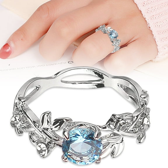 SPRING PARK Fashion Creative Leaves Design Alloy Rings Elegant Jewelry for Women