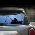 thumbnail image 1 of SPRING PARK Fashion Fishing Fish Boat Pattern Truck Car Stickers Window Decals Decoration, 1 of 5