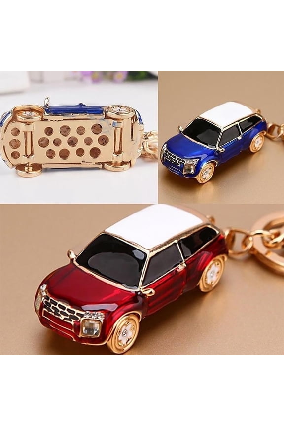 Fashion Mini Car Keychain Key Ring Keychain Women Handbag Charm Pendant Decor