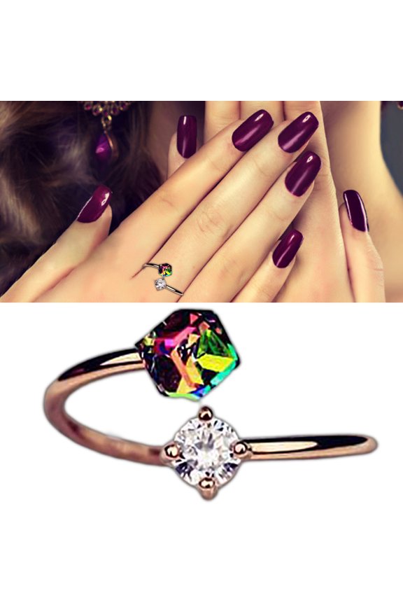 Fashion Open Ring Adjustable Women Multicolored Jewelry for wedding