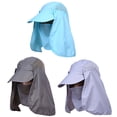 thumbnail image 1 of SPRING PARK Fashion Summer Outdoor Sun Protection Camping Hiking Fishing Cap Neck Face Flap Hat Big Wide Brim, 1 of 6