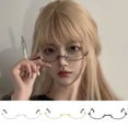 thumbnail image 1 of SPRING PARK Fashionable Half Frame Crystal Sunglasses UV Alloy Rhinestone Sunglasses Glasses Lens, 1 of 8