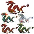 thumbnail image 1 of SPRING PARK Fine Workmanship Dragon Model Ornament Solid Simulation Animal Model, Trendy Chinese Lucky Dragon Statue for Home Office Decor (Golden), 1 of 7