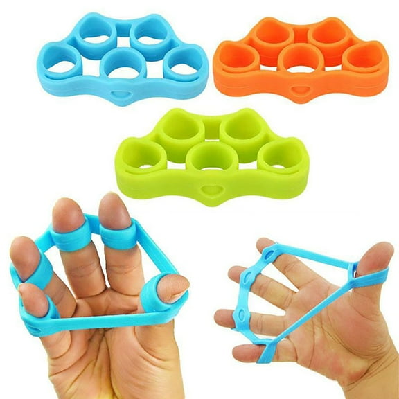 SPRING PARK Finger Stretcher Hand Resistance Bands Hand Extensor Exerciser Finger Grip Strengthener Strength Trainer Gripper Set for Arthritis Carpal Tunnel Exercise Guitar
