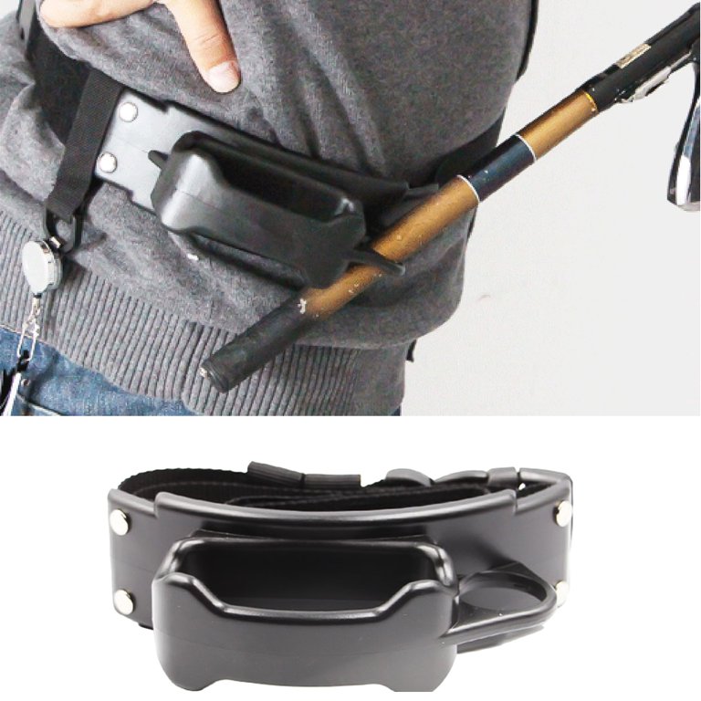 SPRING PARK Fishing Belly Top Adjustable Fishing Rod Fighting Belt with Buckle  Tackle Boat Fishing Rod Holder Adjustable Support Waist Rod Holder Belt 