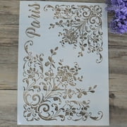 SPRING PARK Floral Letter Stencils and Templates