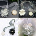 thumbnail image 1 of SPRING PARK Floral Magnetic Tiebacks Voile Net Door Window Curtains Ribbon Tie Backs, 1 of 6