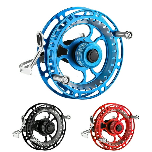 SPRING PARK Fly Fishing Reel Aluminum SuperLight Fly Reel Hollow Spool Spinning Reel Saltwater Accessory Tackle