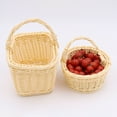thumbnail image 1 of SPRING PARK Fruit Basket Storage Box Wicker Woven Frame Holder Small Container Decor, 1 of 5