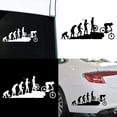 thumbnail image 1 of SPRING PARK Funny Human Evolution MTB Bike Car Vehicle Reflective Decals Sticker Decoration, 1 of 6