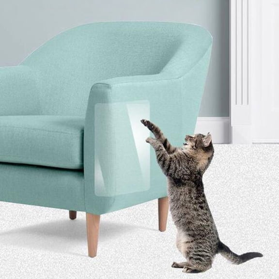 SPRING PARK Furniture Scratch Guards, Premium Flexible Vinyl Cat Couch Protector Guards for Protecting Your Upholstered Furniture, Cat Scratch Deterrent Pad