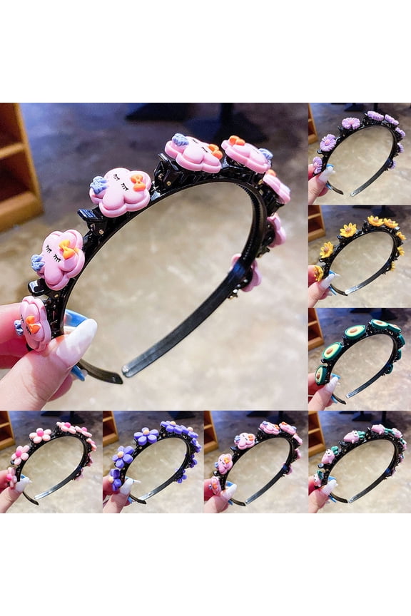 Girl Flower Party hair head band headband Kids Hoop Head Band