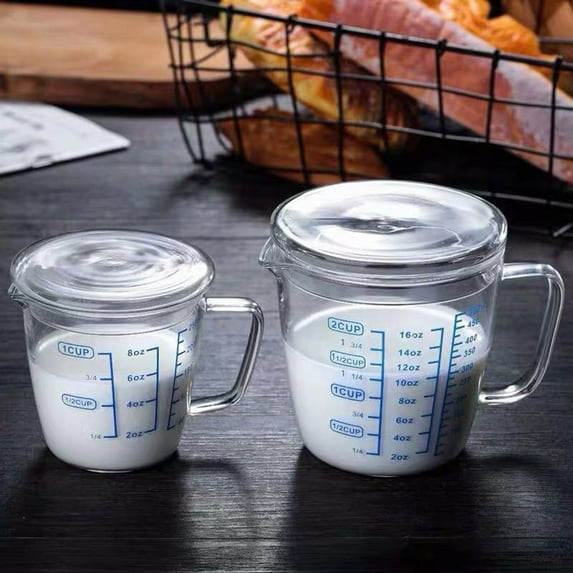 SPRING PARK Glass Measuring Cup Measuring Jug Multi-Purpose Measuring Mug for Liquid