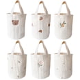 thumbnail image 1 of SPRING PARK Hanging Basket-Cute Cotton Rope Basket-Closet Storage Bins - Hanging Basket - Baby Nursery Organizer - Wall Hanging Basket - Clothes peg Bag, 1 of 7