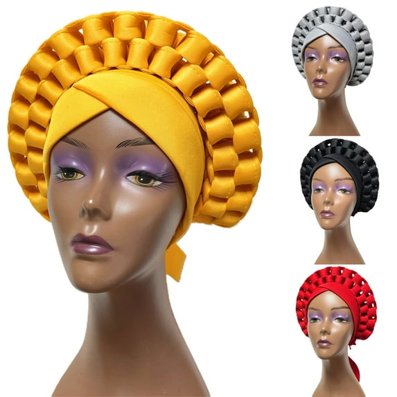 SPRING PARK Hat Women Slouchy Soft Skull Knitting African Nation Style Turban Caps