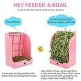 thumbnail image 1 of SPRING PARK Hay Feeder Less Wasted Hay Rack Manger for Rabbit Guinea Pig Chinchilla, 1 of 7