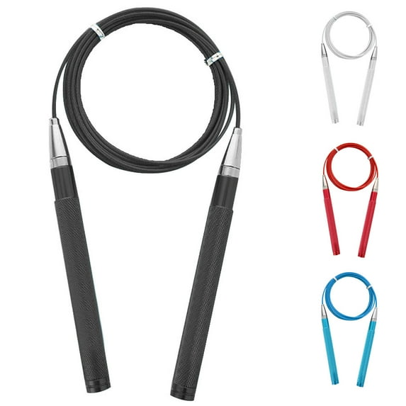 SPRING PARK Heavy Jump Ropes with PVC Coated Steel Wire, Aluminum Alloy Grips Handles, High-Speed Ball Bearings, Premium Skipping Rope for Workouts Crossfit Home Fitness & Gym